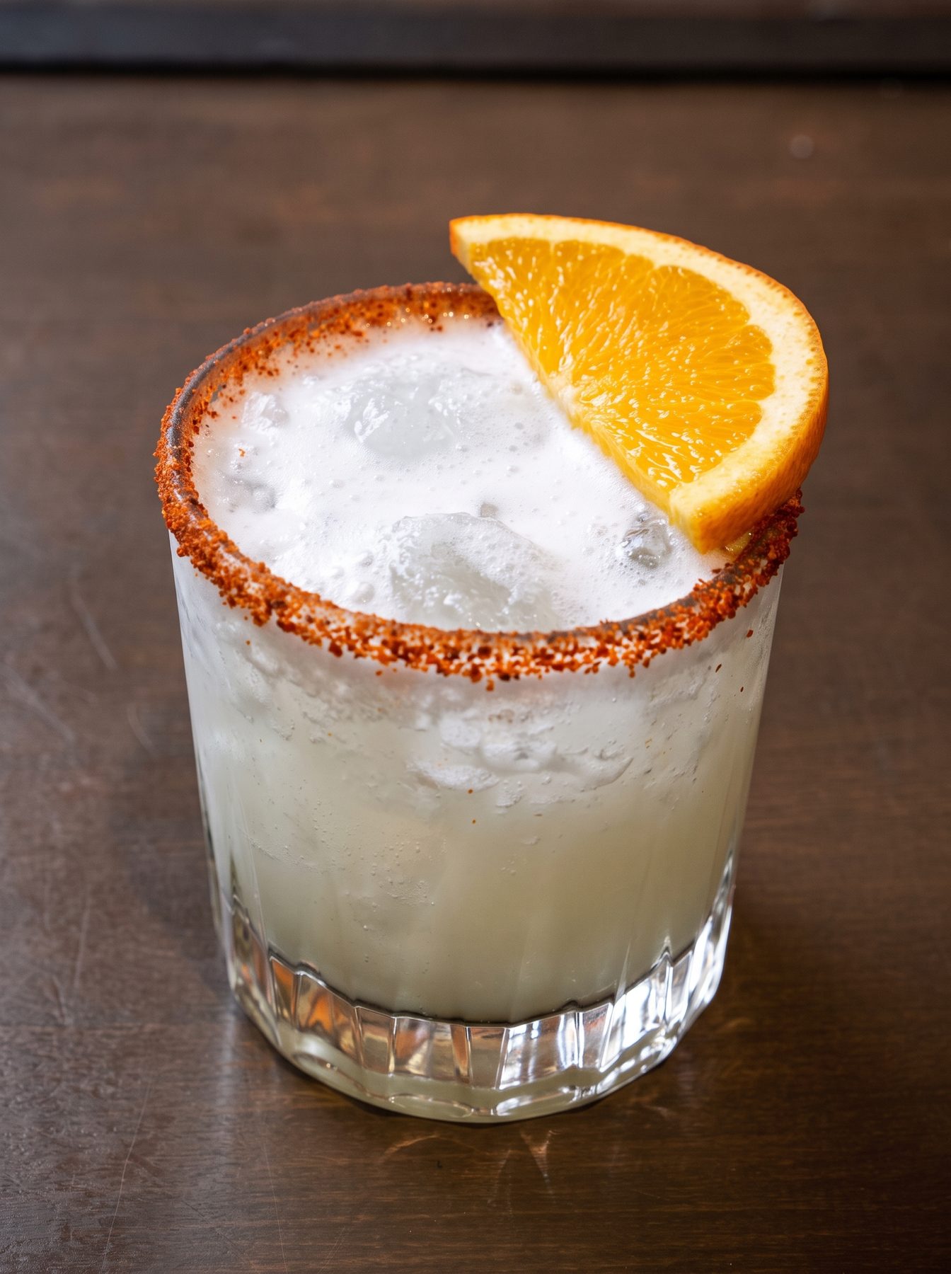 Margarita con chile y naranja
