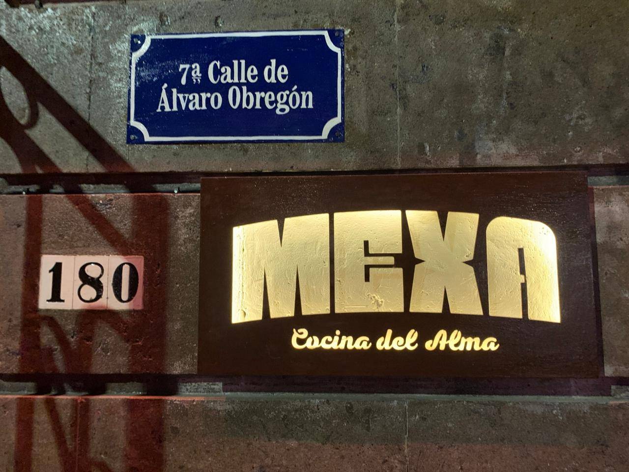 Letrero de Mexa Cocina del Alma